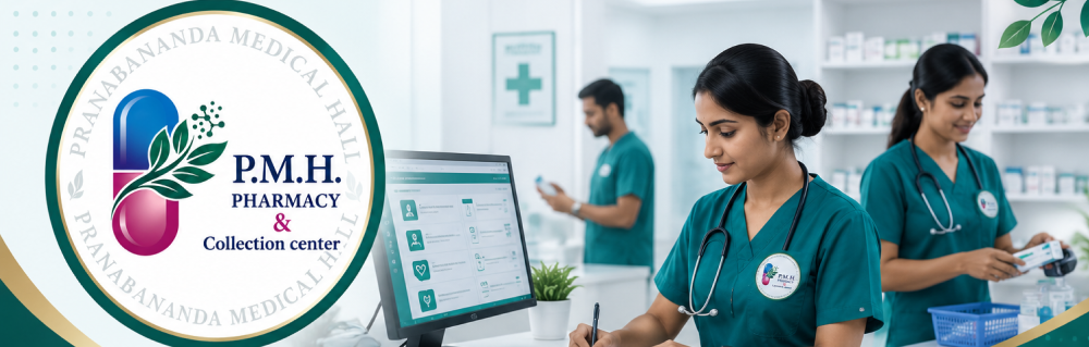 Unified pharmacy & healthcare platform admin panel + patient mobile app banner