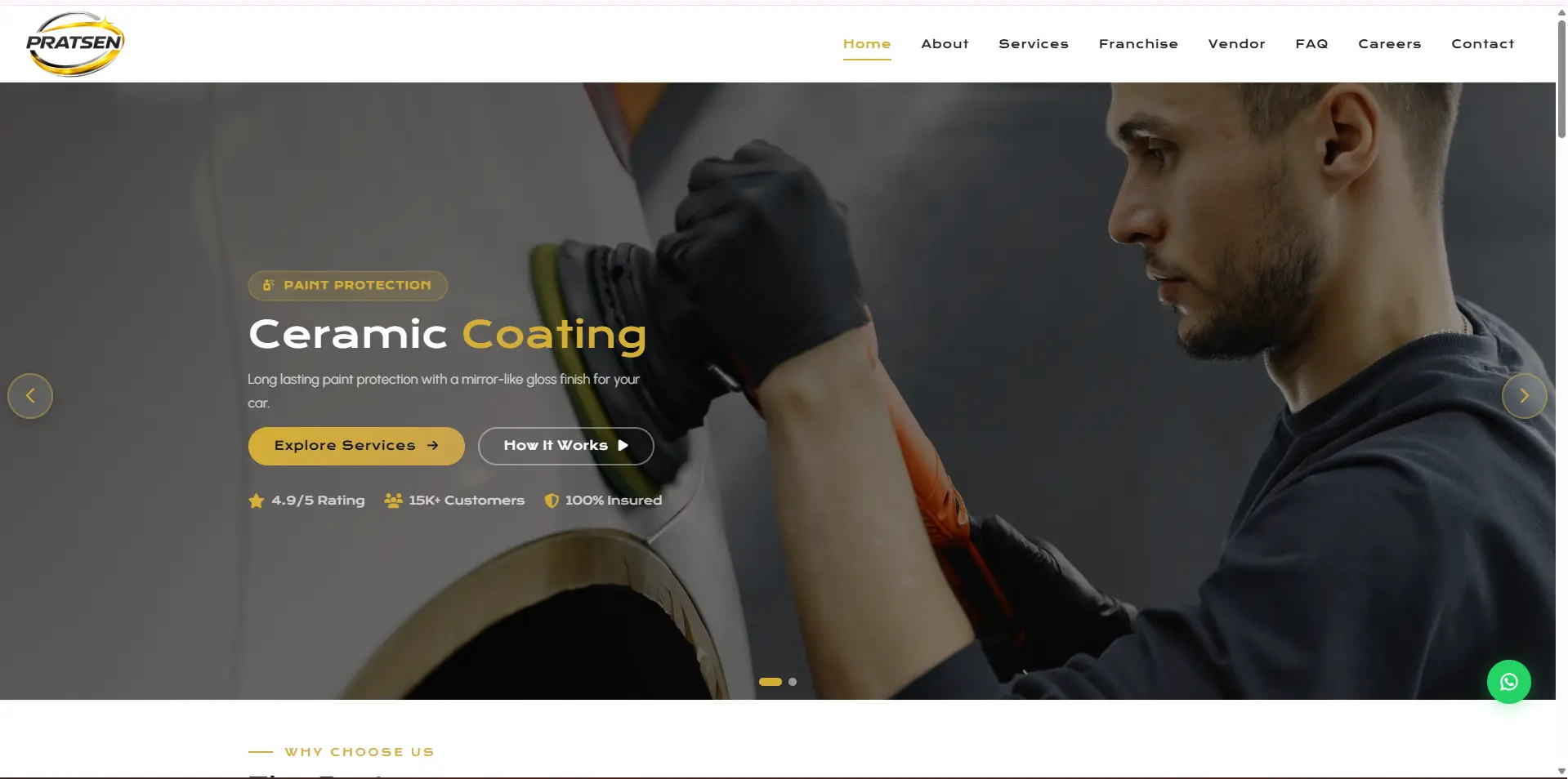 Operations automation platform for Pratsen doorstep car care screenshot