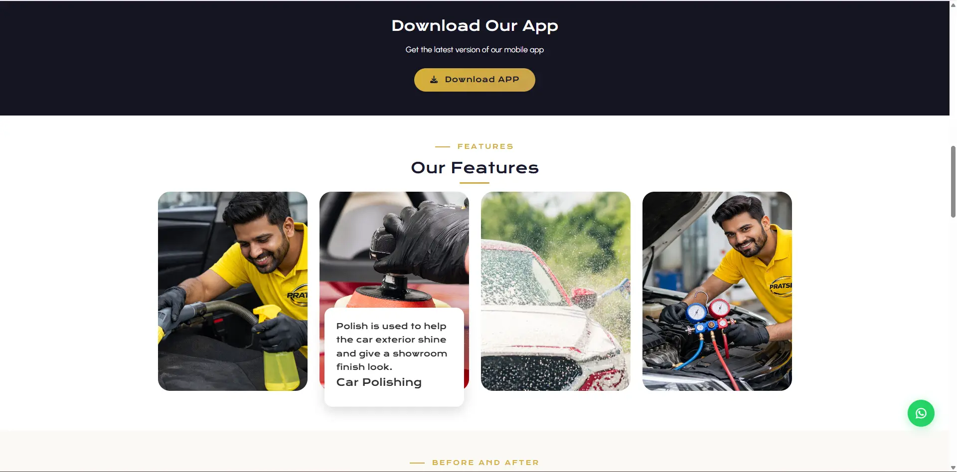Operations automation platform for Pratsen doorstep car care screenshot