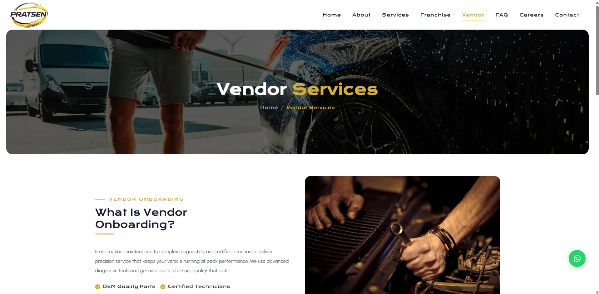 Operations automation platform for Pratsen doorstep car care screenshot