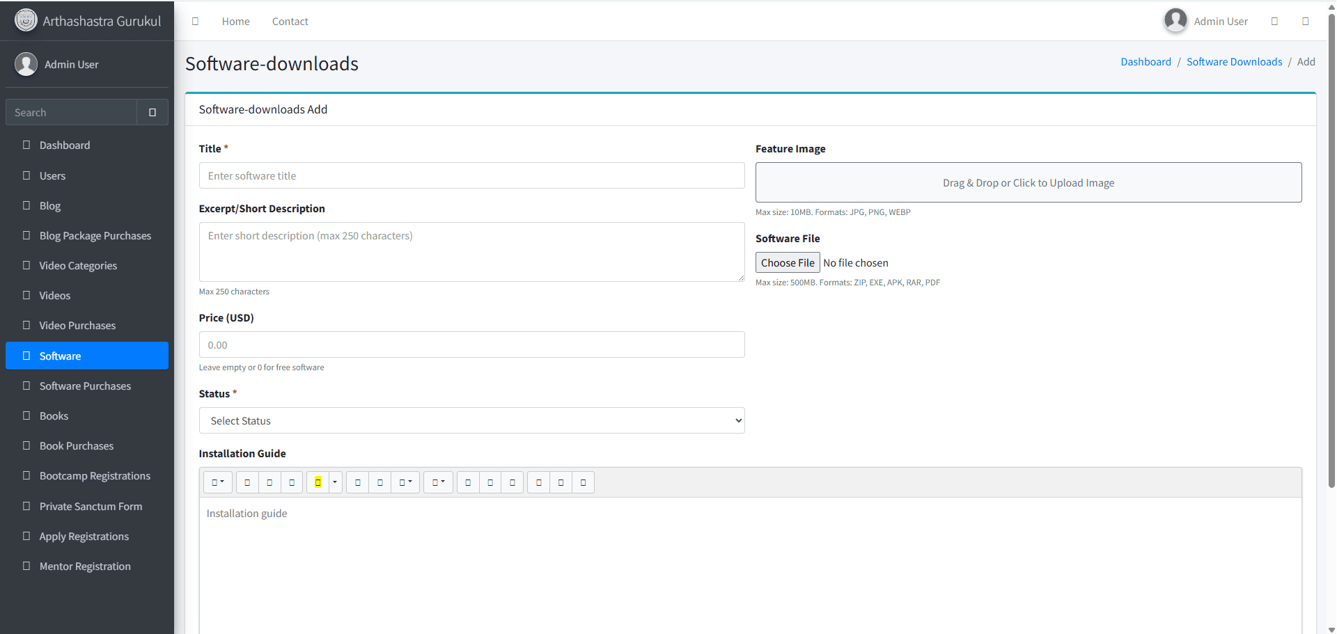 How We Built a Scalable Laravel Education Platform with Stripe Payments and Role Based Access Control for Arthashastra Gurukul screenshot