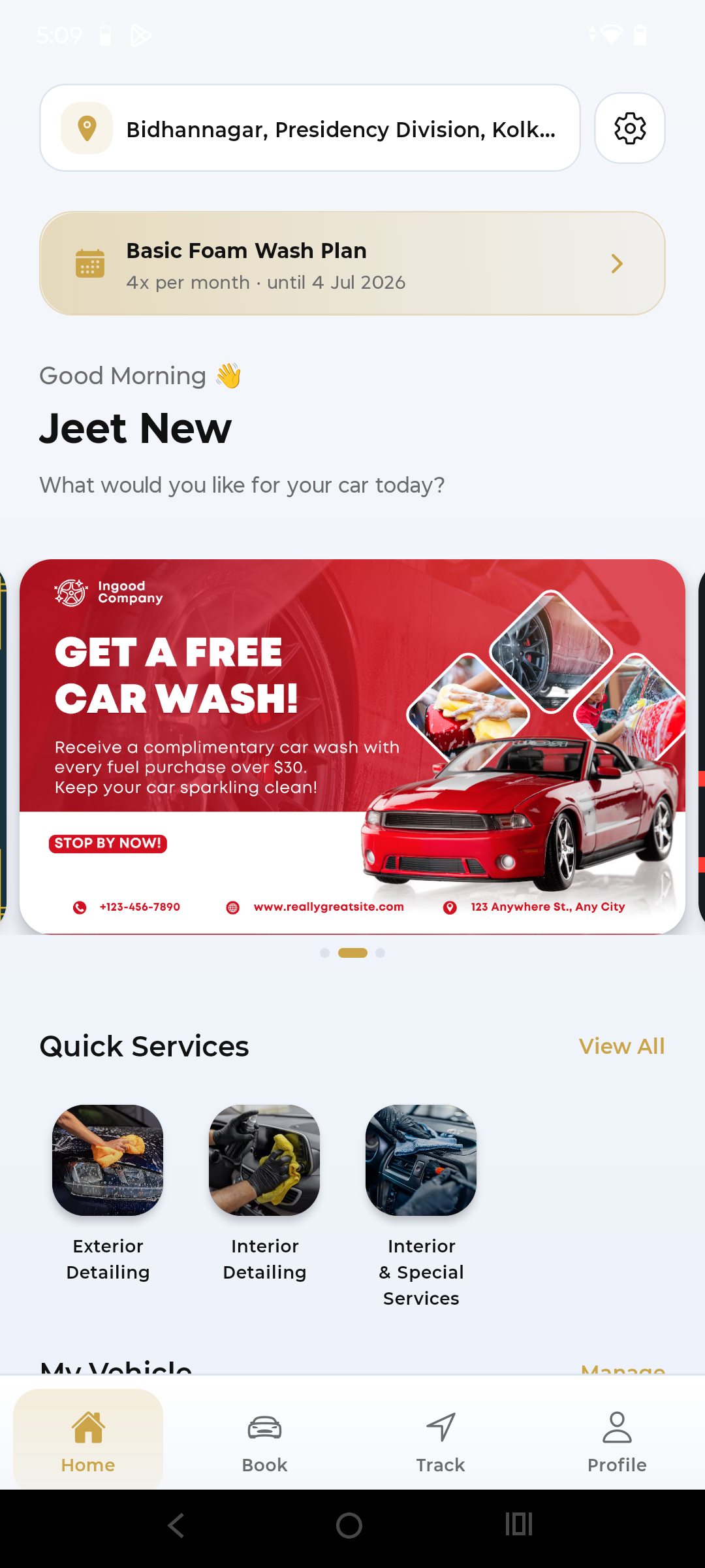 Operations automation platform for Pratsen doorstep car care screenshot